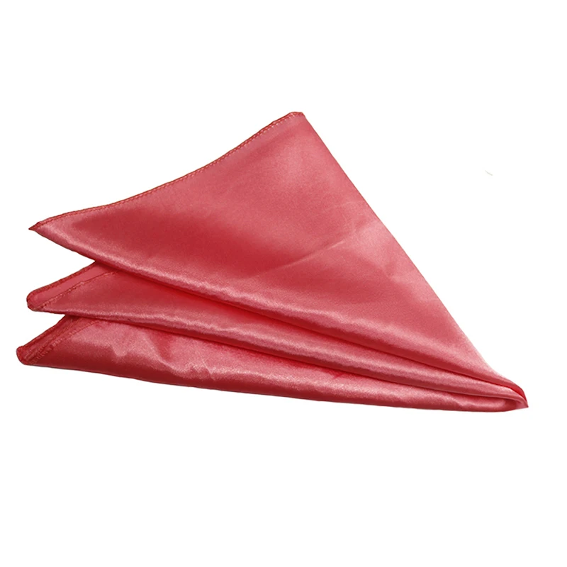 100pcs 204 Coral Satin Napkins 30x30cm For Wedding Event Party