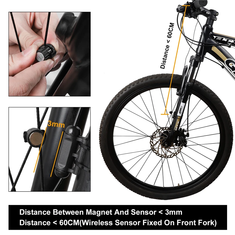 WEST BIKING, велосипедный компьютер, беспроводной, проводной, велосипедный секундомер, одометр, большой экран, светодиодный, цифровой, для езды на велосипеде