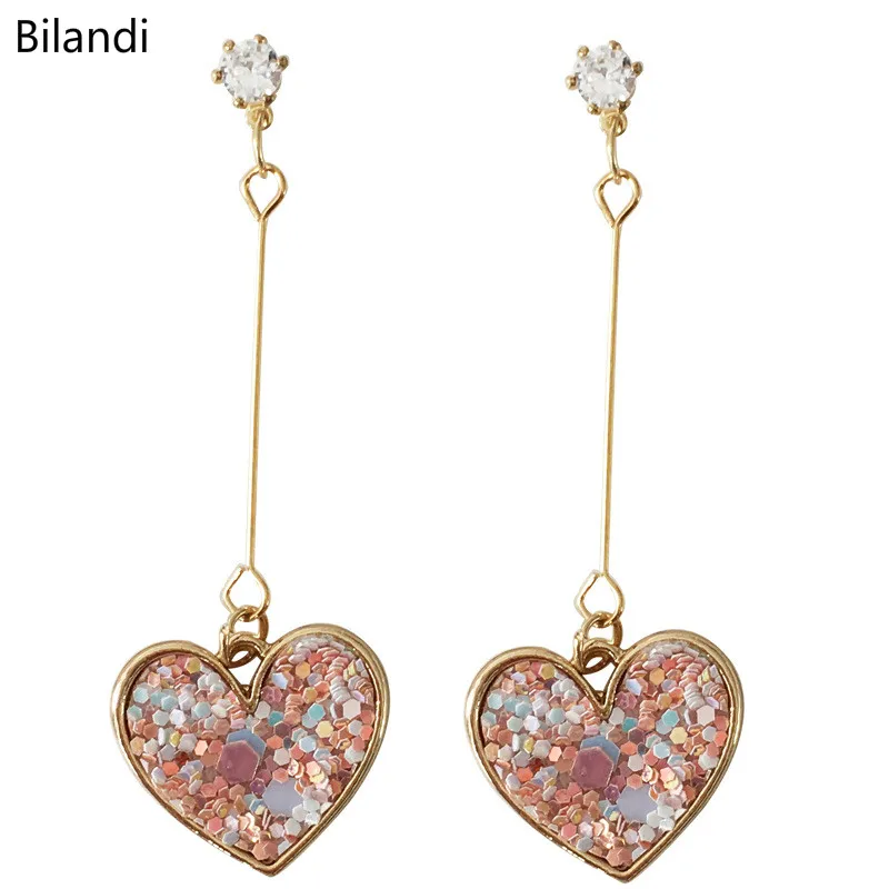 

Fashionable melting love shinning drop earring for woman jewelry