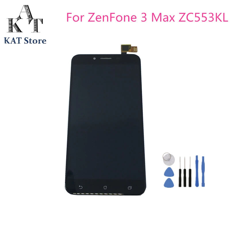 

5.5" LCD Display Touch Screen For Asus ZenFone 3 Max ZC553KL LCD Digitizer Assembly No Frame Gift Tools