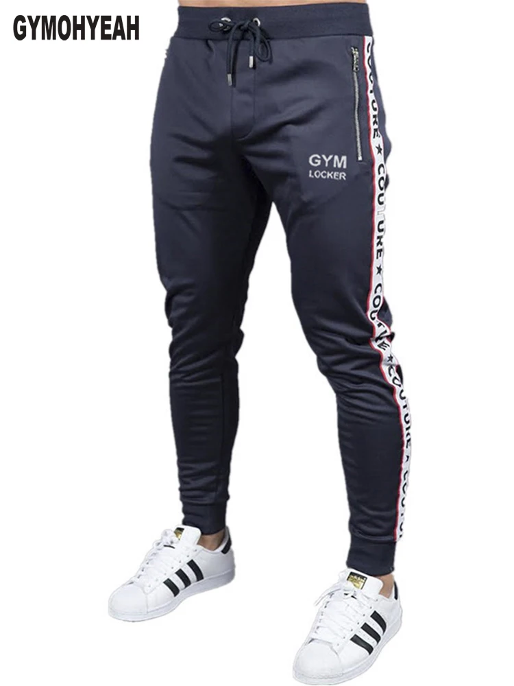 GYMOHYEAH gyms high quality Joggers sweatpants mens trousers