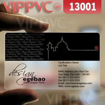 

13001 custom plastic business cards - matte faces transparent card thin 0.36mm