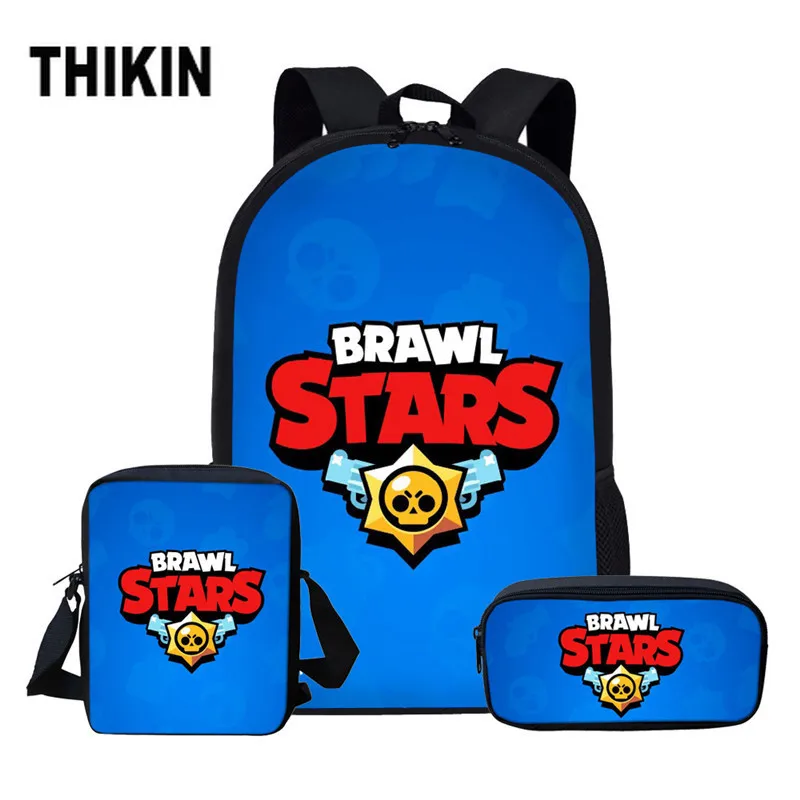 

THIKIN Girls School Bag Set Stars Backpacks for Boys Gifts for Kids 3D School Bag Custom Mochila School Backpacks for Fans