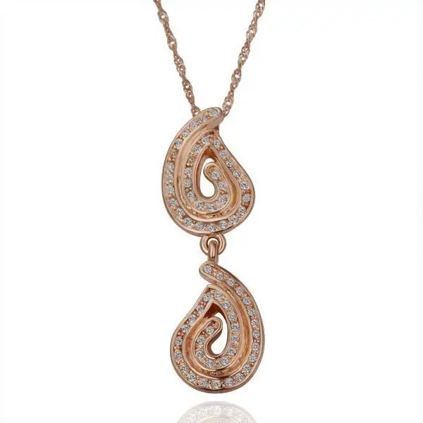 N143 WholesaleNickle Free Antiallergic18K Real Gold Plated Necklace pendants New Fashion Jewelry For Women