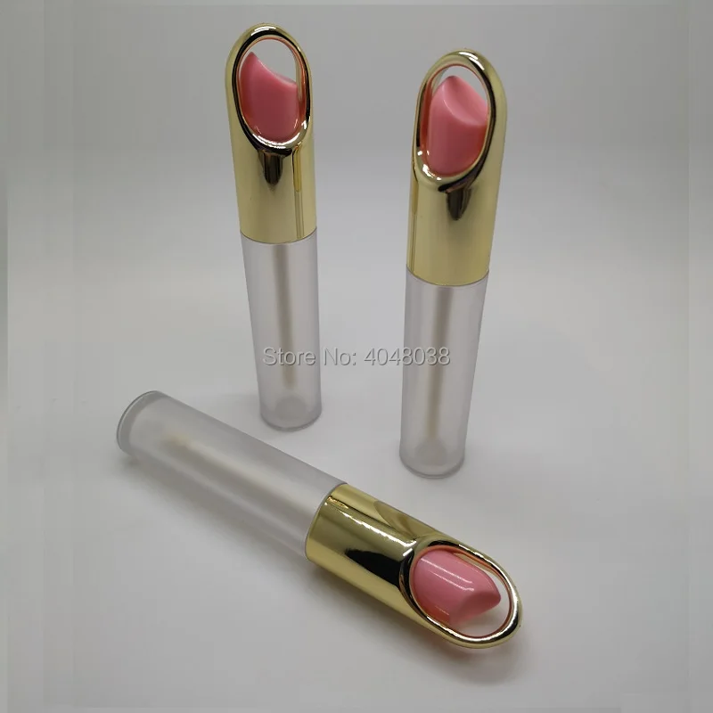 Empty Lip Gloss Tube Frosted Cosmetic Lipgloss Bottle Clear Lip Glaze Tubes Cosmetic Packaging Containers (5)