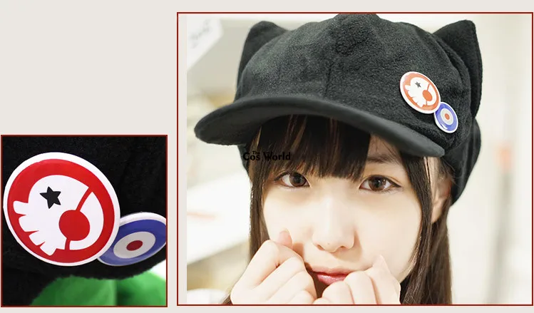 EVA Shikinami Asuka Rangure, флисовая шапка с кошачьими ушками, Кепка-пик, бейсболка, аниме, аксессуары для косплея