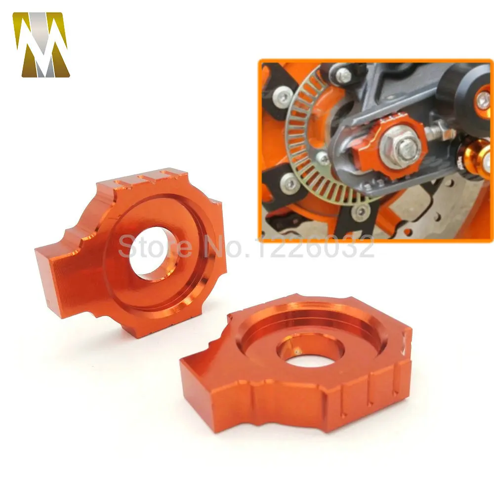 Buy New Orange Motorcycle CNC Rear Axle Spindle Chain