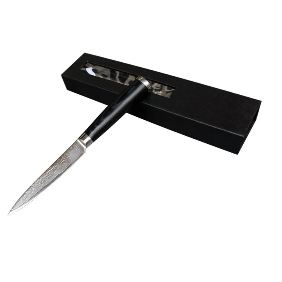 5 дюймов Универсальный нож японский VG10 дамасский кухонный нож многоцелевой универсальный нож Микарта ручка