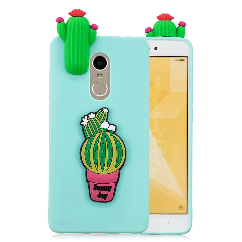 Для Xiaomi Redmi Note 4X чехол для Coque Xiomi Xiaomi Redmi Note 4 4X чехол 3D единорог панда кукла игрушка Мягкий силиконовый чехол для телефона - Цвет: D