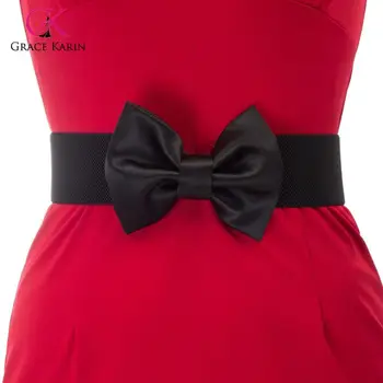 

Grace Karin Ladies Womens Bow-Knot Stretchy Elastic Waist Belt Waistband 2020 New Fashion for Formal or Casual WaistBelt