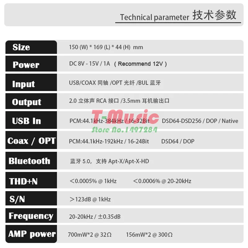 Топ ES9038 Q2M DAC декодер с XMOS XU208 USB Bluetooth 5,0 TPA6120 усилитель для наушников Поддержка 32 бит/384 K DSD