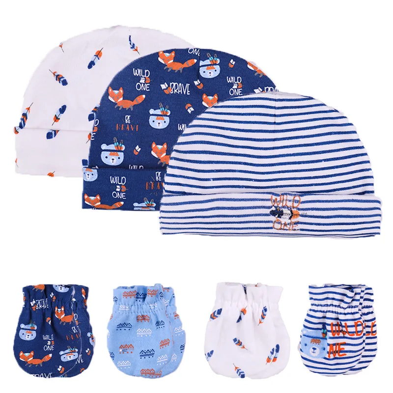 Unisex 0-6 Months Fitted Soft Cotton Fabric baby Boys Hat and Caps newborn photography accessories