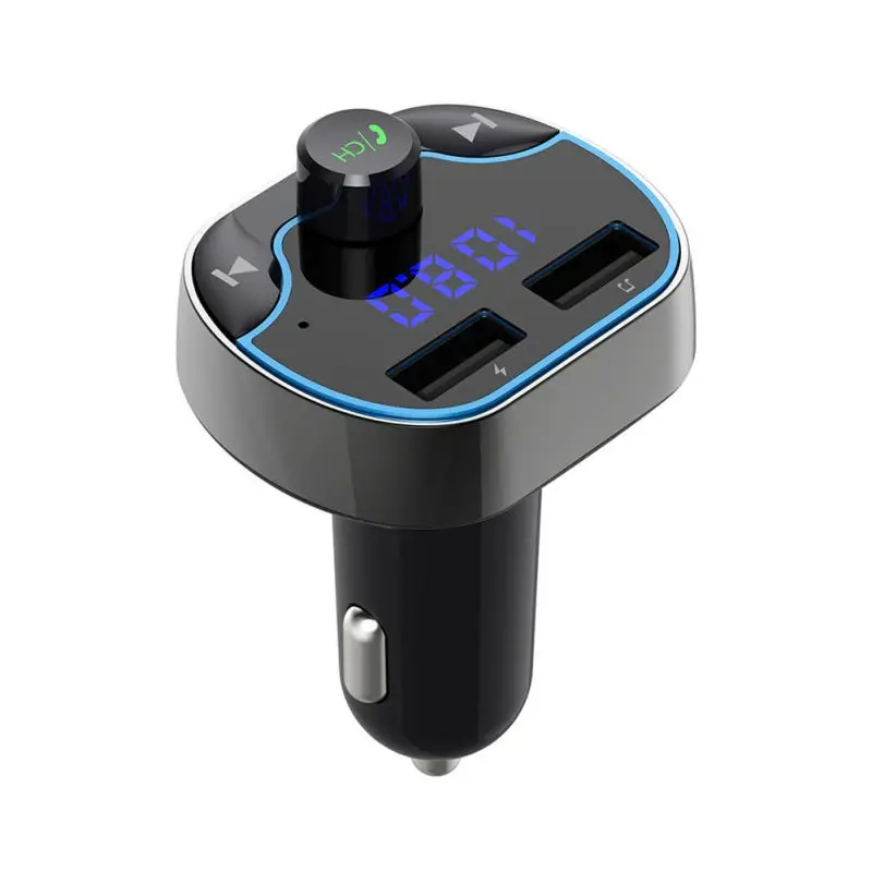 Автомобильный набор, Handsfree, Беспроводной Bluetooth FM передатчик ЖК-дисплей MP3 плеер USB Зарядное устройство 3.1A автомобильные аксессуары громкой связи Bluetooth гарнитура для Новинка