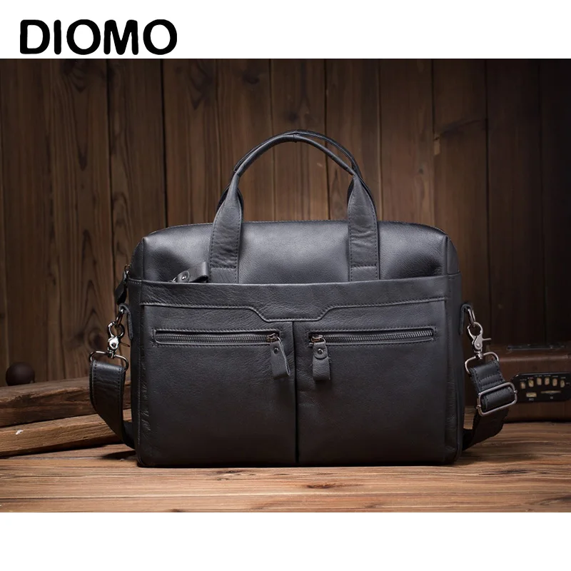 

Men's Luxury Leather Handbag Fashion Retro Men's Business Men's Shoulder Messenger Bag Designer Tote Bag Gentleman Bag