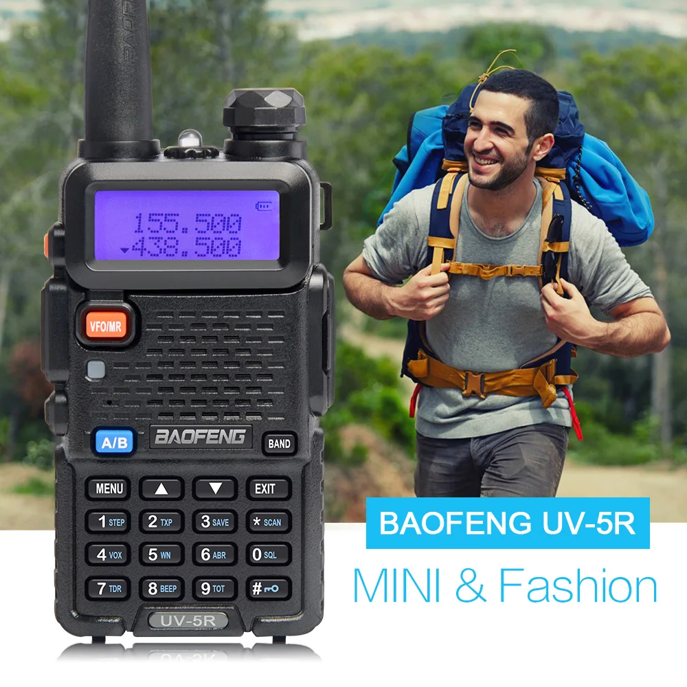 2 шт. Baofeng УФ 5R Портативная рация Dual Band UV5R CB Радио fm 128CH VOX ветчина Радио междугородной трансивер для Охота Радио