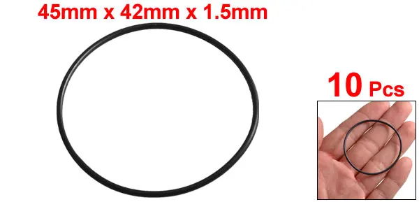 Uxcell Горячая 10 шт./партия толщина 1,5 мм черное резиновое уплотнительное кольцо уплотнительная прокладка шайбы Id 30 мм 35 мм 39 мм 42 мм 45 мм 47 мм 50 мм 52 мм