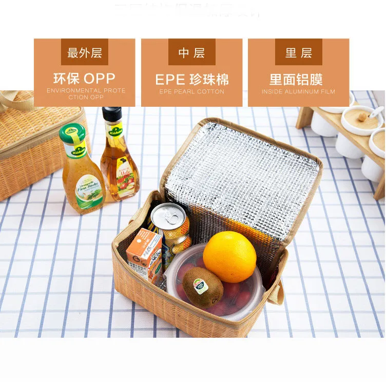 

OCARDIAN 2018 New Personalized storage bag Portable Insulated Thermal Cooler Lunch Box Tote Storage Bag Picnic Container #A520