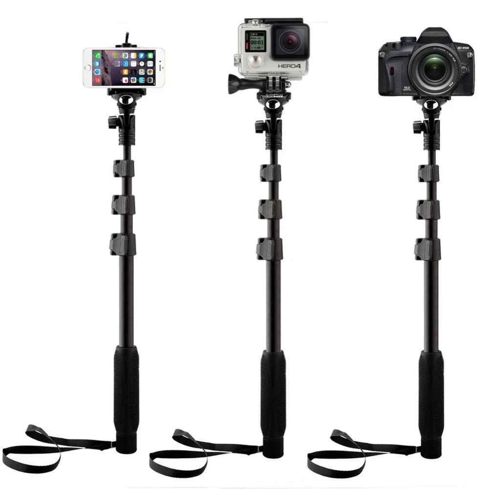 Ручная селфи палка Yunteng 188 монопод для камеры и монопода телефон gopro Bluetooth пульт