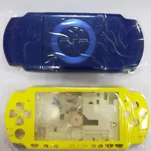 Синий желтый кристалл Цвета для Оборудование для PSP 2000 Оборудование для PSP 2000 игровой консоли Замена Полный Крышка корпуса чехол с кнопками комплект