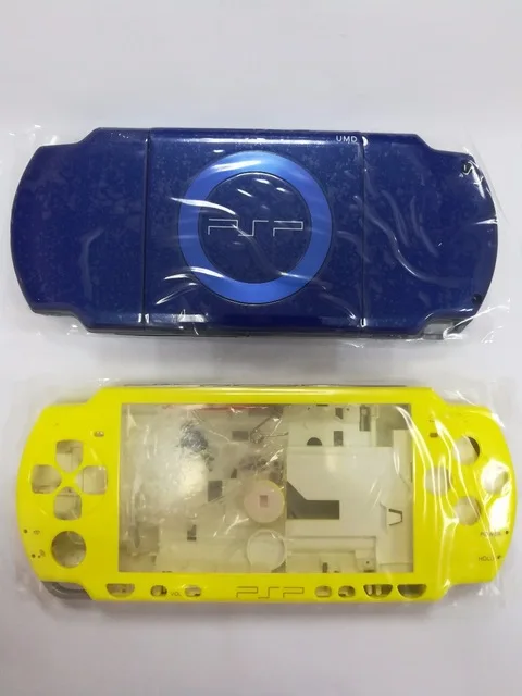 

Blue Yellow Crystal Colors for for PSP 2000 PSP2000 Game Console replacement full housing shell cover case with buttons kit
