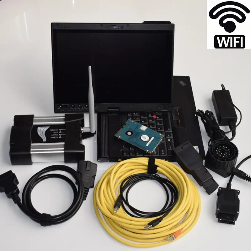 RCOBD Новый диагностическая программа WI FI для BMW ICOM A2 следующий A B C A3 pro с 2018 12 v HDD в X200t