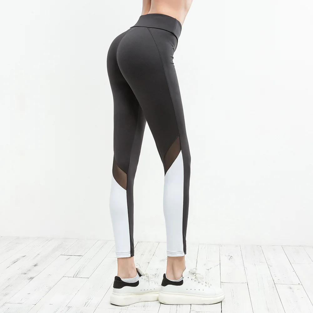 2018 Women Running Pants Sexy Compression Tights Solid Hips Push Up