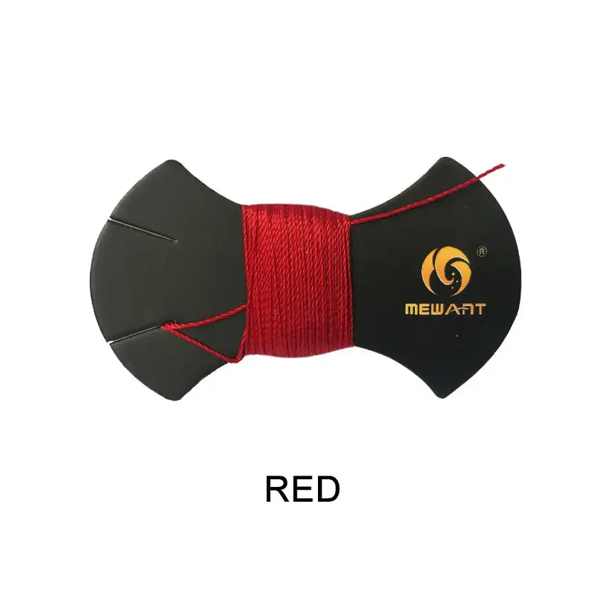 Черная искусственная кожа ручной шитье чехол рулевого колеса автомобиля для Skoda Octavia 2013 Skoda Fabia - Название цвета: Red Thread
