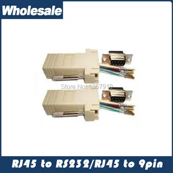 

Free Shipping 100PCS/lot DB9 Female to RJ45 Female RS232 Modular Adapter