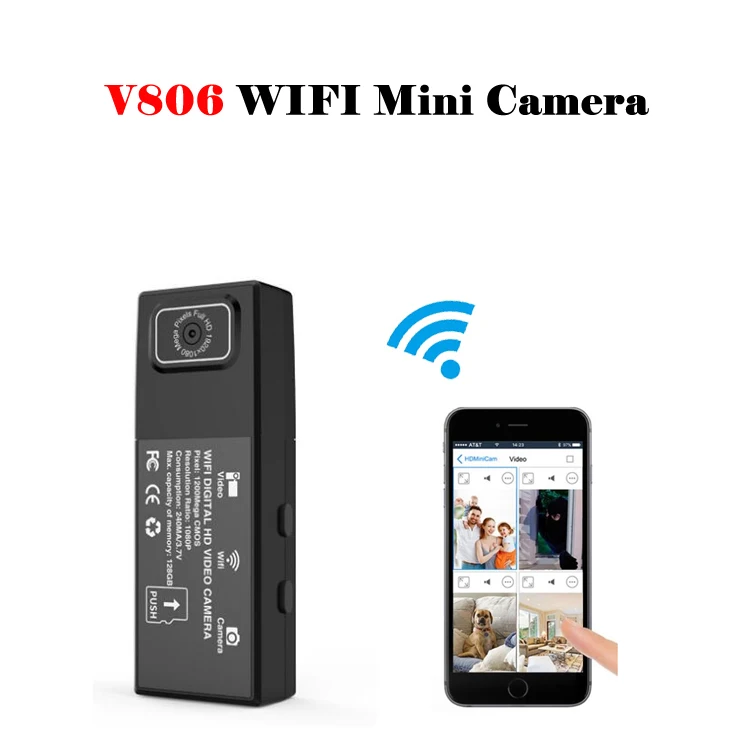 V806 Мини спортивная камера Wifi Двойная фотокамера для спорта на открытом воздухе