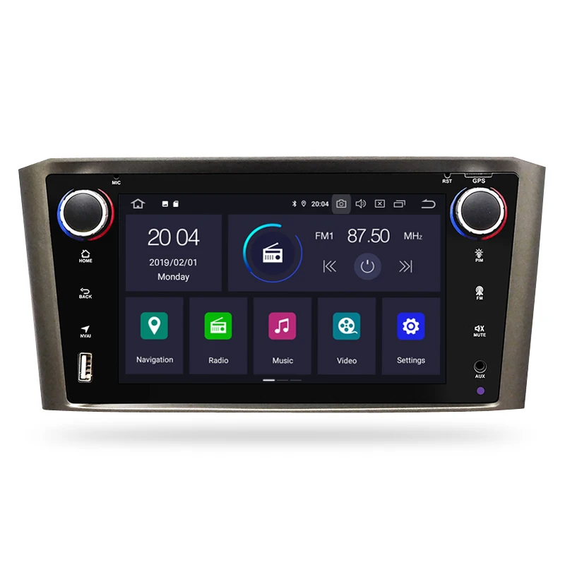 Best Android 9.0 IPS 2G RAM Car DVD Stereo Player For Toyota Avensis/T25 2003-2008 Car PC Head 1 Din GPS Navigation Video Multimedia 9