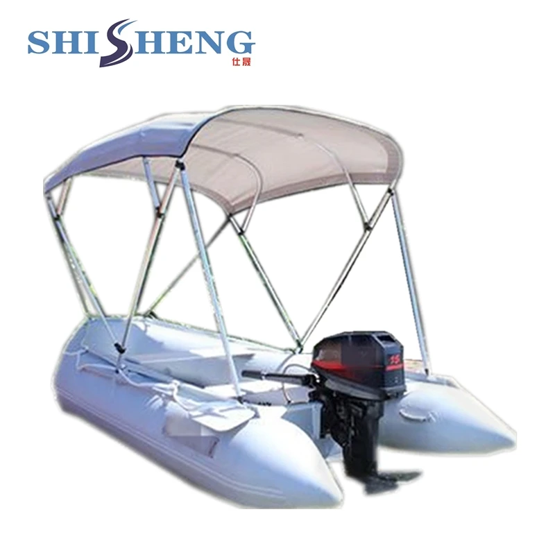 

PVC/CE/OEM Inflatable Boat With Sunshade for two person
