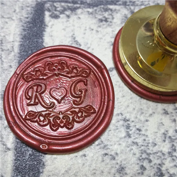  DIY customize double Name 2 initials personalized Letter stamp/Sealing Wax /wedding Wax Seal Stamp  - 32826574361