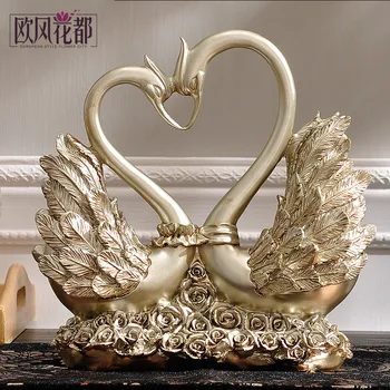 

The living room decoration decoration style Home Furnishing Swan lovers wine cabinet resin crafts wedding wedding gift