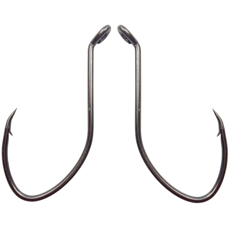 

180pcs 8832 High Carbon Steel Fishing Hooks Black Wide Gap Catfish Bait Fishhooks Size 1 4 6 8 10 1/0 2/0 4/0