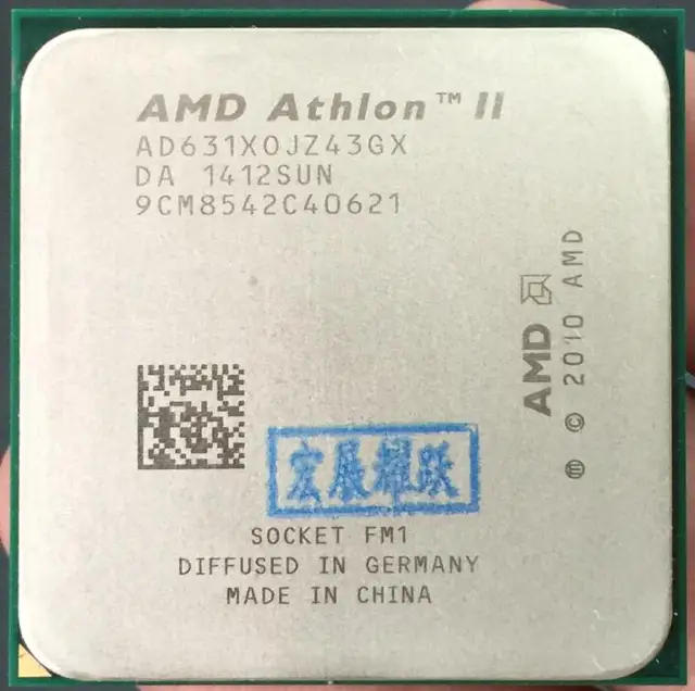 Procesador de escritorio AMD Athlon II X4 631 FM1 Quad-Core, 100% de CPU que funcionan correctamente Procesador de escritorio AMD Athlon II X4 631 FM1 Quad-Core, 100% de CPU que funcionan correctamente