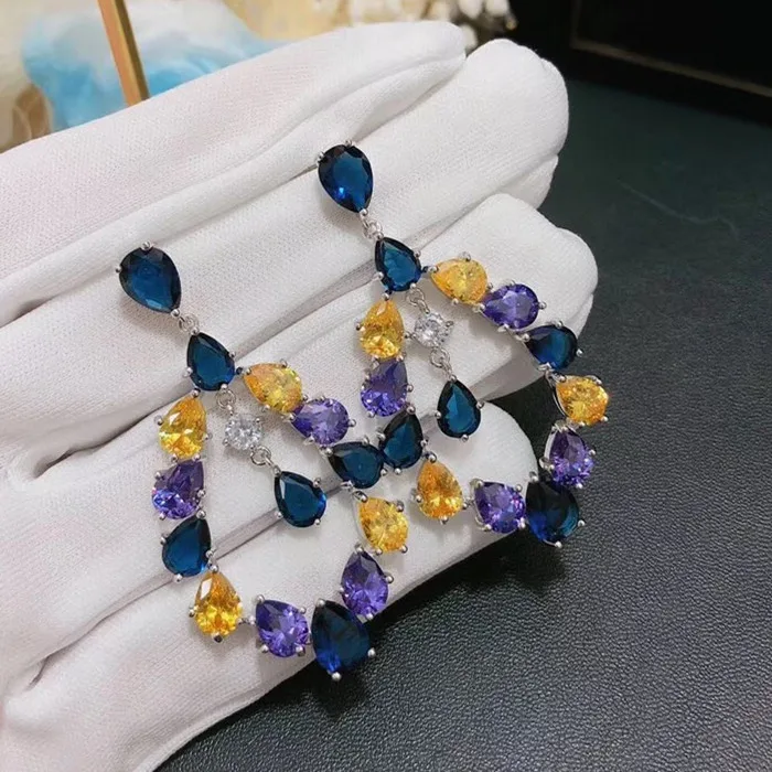 

Designer Fashion Copper Jewelry 3A Cubic Zirconia Party Earring