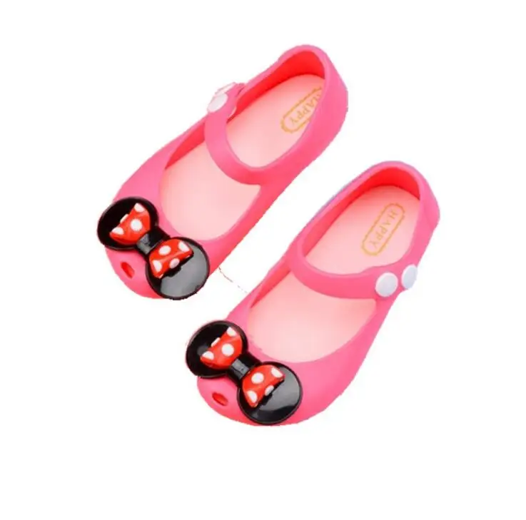 

NEW Style Polka Dot Bow Jelly Sandals Girls Butterfly Knot Girls Beach Sandals Comfortable 5 Color Toddler Shoes