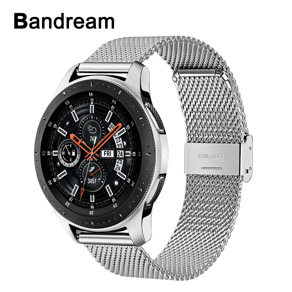 Ремешок Миланская петля из нержавеющей стали для Samsung Galaxy Watch 46 мм 42 Gear S3