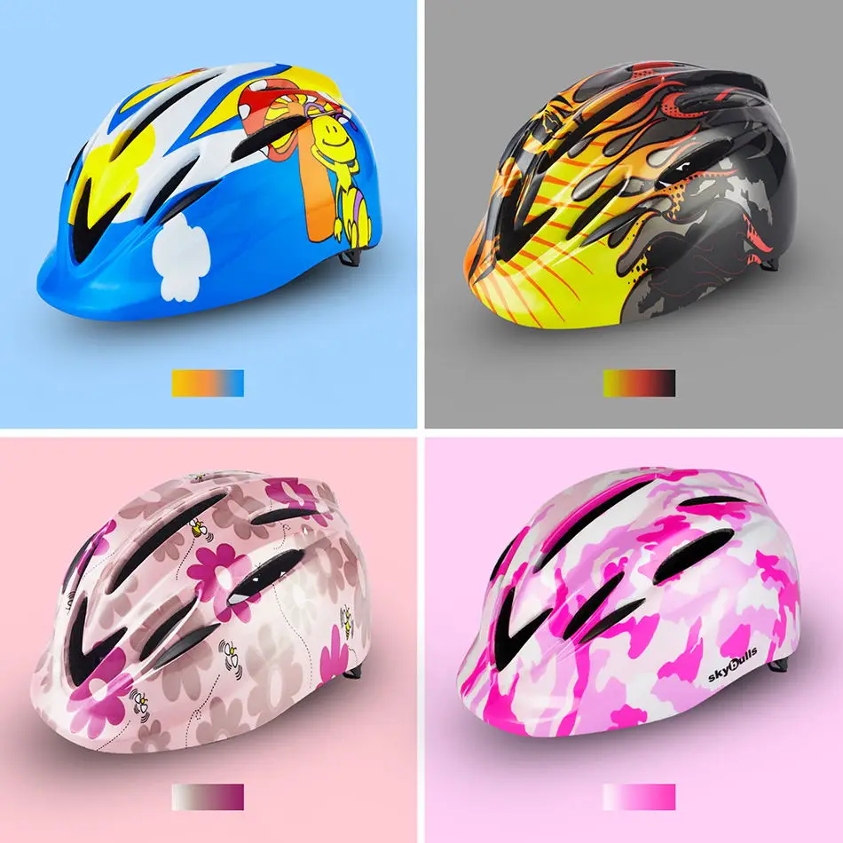 Skybulls MTB Child Helmet Sports Bike Helmet Kids Safety Kids Helmet Integrally-molded Bicycle Helmet for Children Ultralight