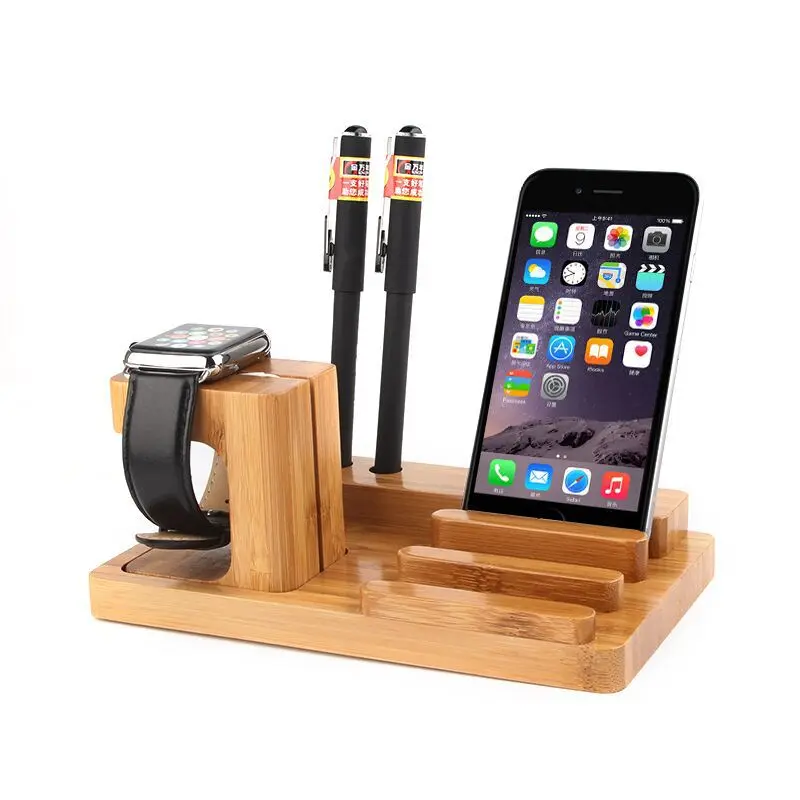 NEW ARRIVAL wood phone stand holder for font b watch b font for samung font b