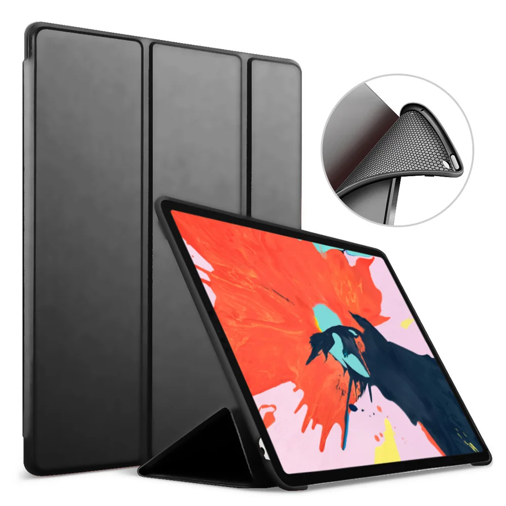 Чехол для iPad Pro 11 2018 чехол высокого качества Смарт Тонкий Магнитный Кожаная