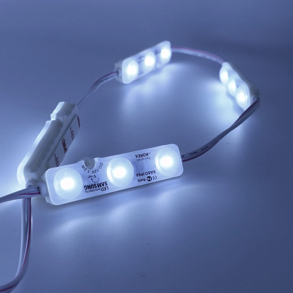 50 шт. 12 В светодиодный модуль светильник SMD 5730 3 s 1 2 Вт IP65 Водонепроницаемый для DIY