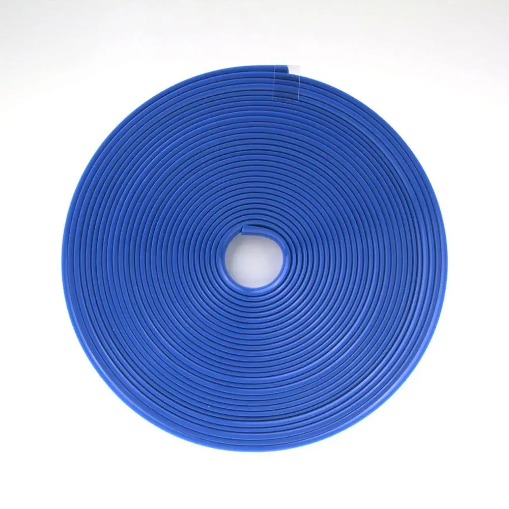 Сплошной цвет 8 метров обод колеса планки защитная пленка уменьшить соскабливание анти-столкновения кольцо обода защита Стайлинг украшения - Цвет: Blue