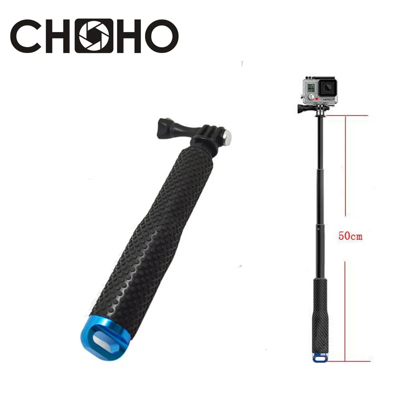 

Self Selfie Stick Handheld Waterproof Monopod Adjustable Adapter for GoPro HERO 7 6 5 4 xiaomi yi 4K SJ4000 SJCAM Accesso