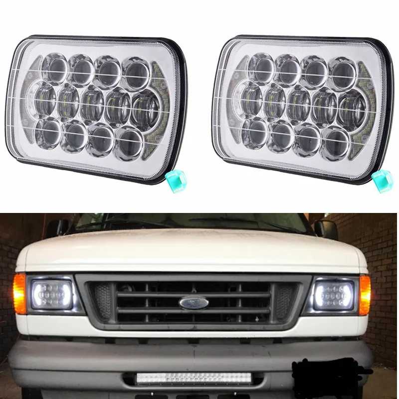 Светодиодный светильник HID 105W 7X6 черный точечный светодиодный прозрачный морской