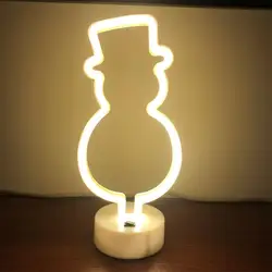 2019 Led атмосферный свет снеговик группа настольная лампа Романтическая Спальня украшение светодиодная атмосферная лампа Лидер продаж