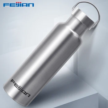 

FEIJIAN Sports Stainless Steel Water Bottle Double Wall Vacuum Insulate Leak-Proof For Travel Cycling Hiking Camping
