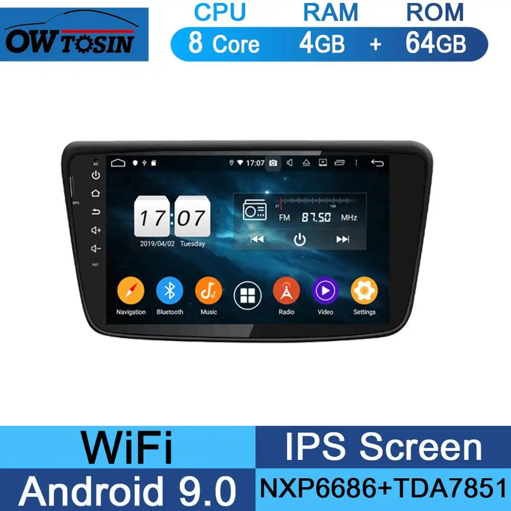 " ips Android 9,0 Octa 8 Core 4 Гб ram+ 64 ГБ rom автомобильный dvd-радио GPS для Suzuki Baleno DSP CarPlay Parrot BT стерео - Цвет: 64G