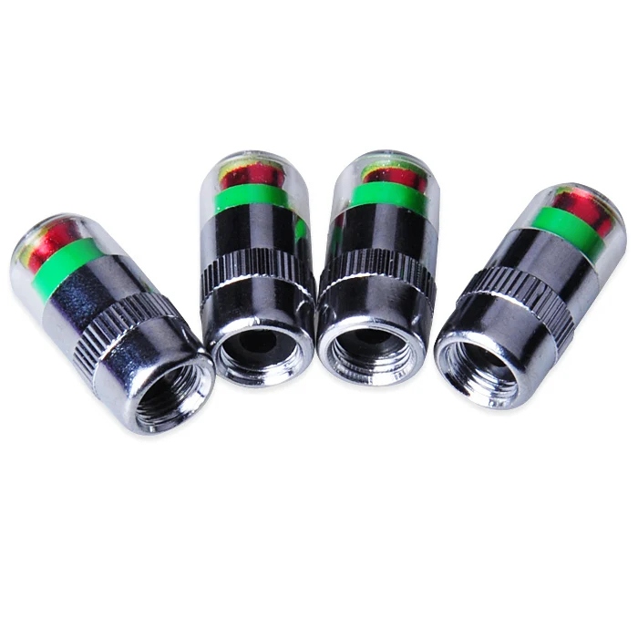 4 x 2.4 Bar Auto Air Pressure Alert Indicator Valve Stem Monitor Sensor