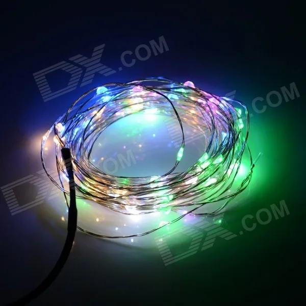 1set 12V Outdoor copper wire string fairy lighting 10M 100 LED Vines